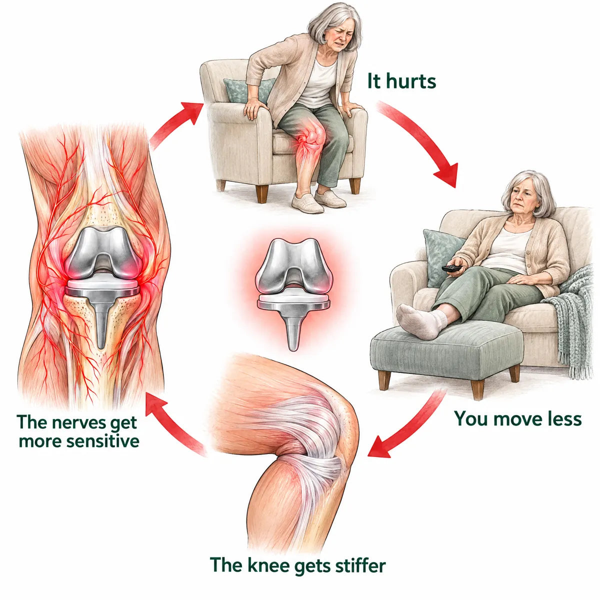 Every Time It Hurts, You Move Less. And That Makes It Worse.