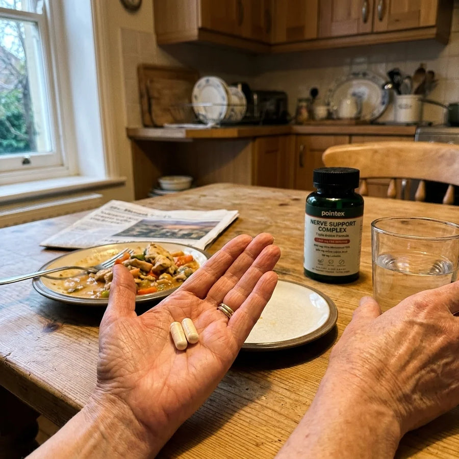 Two Capsules With Food